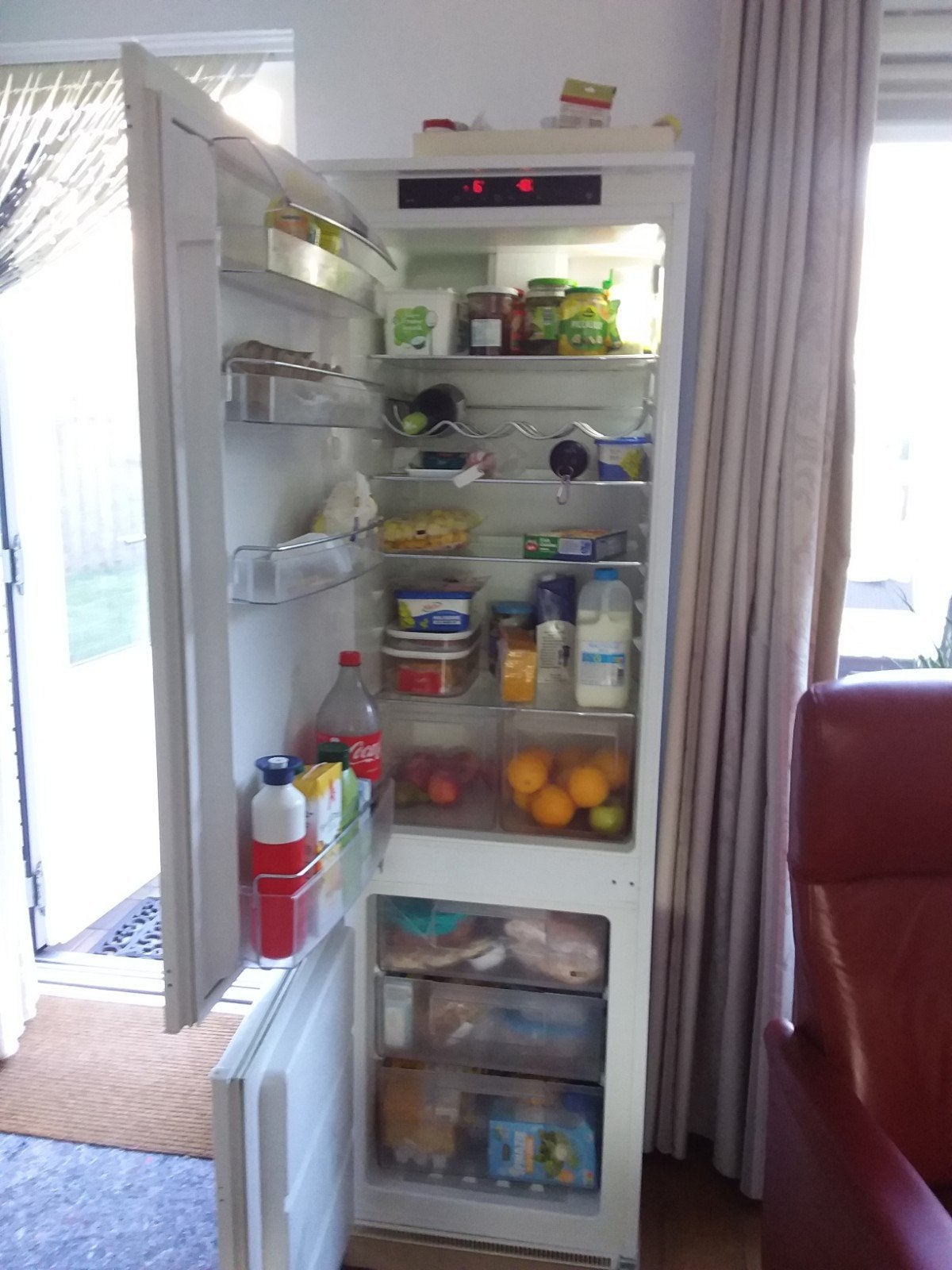 koelvries combinatie, Ophalen