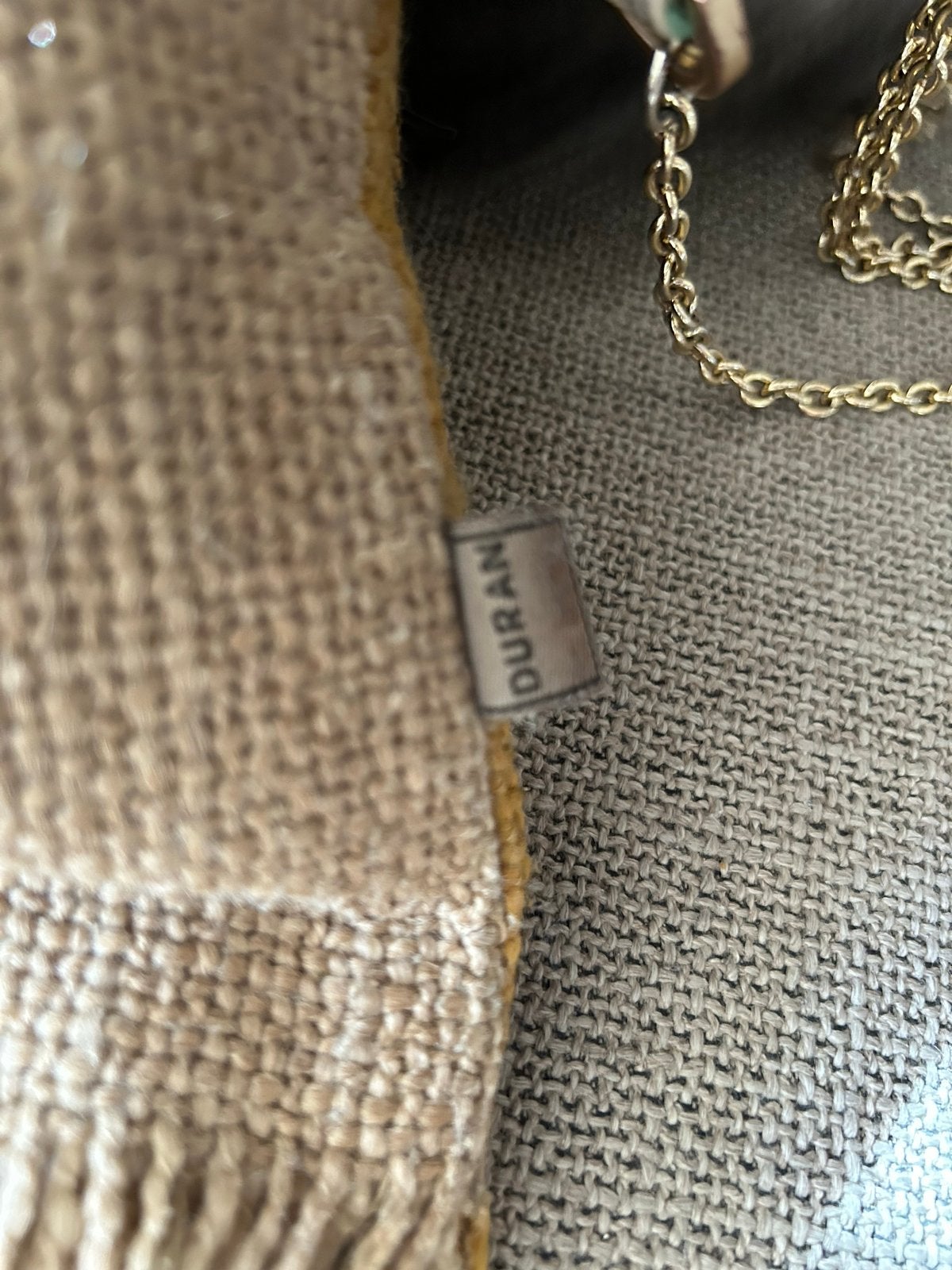 Duran Sierkussen - okergeel/Beige met Franjes, Huis en Inrichting, Woonaccessoires | Kussens, Overige merken, Meerkleurig, Ophalen of Verzenden