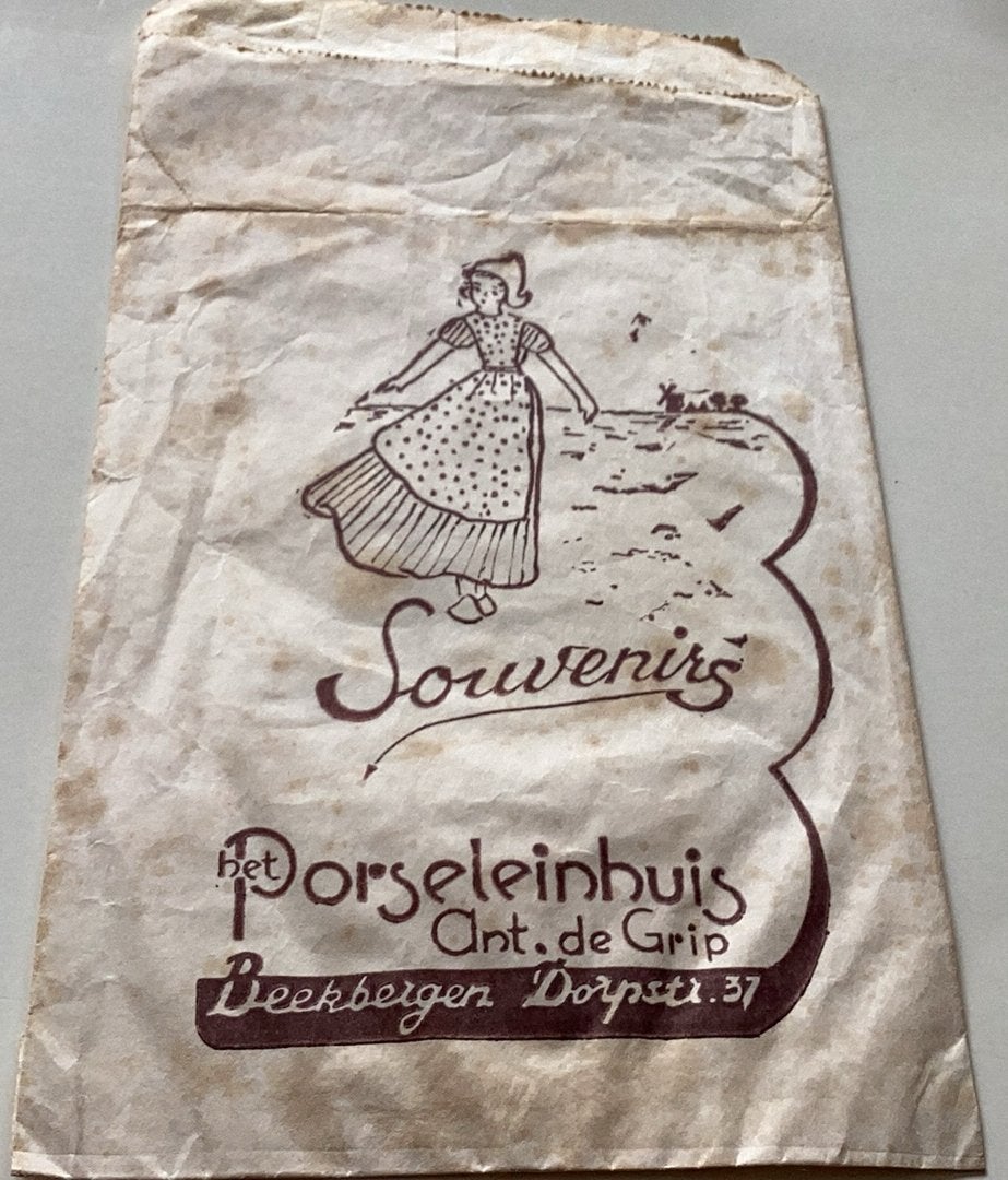 Beekbergen Porseleinhuis de Grip 12x20 cm ., Verzenden, Overige typen