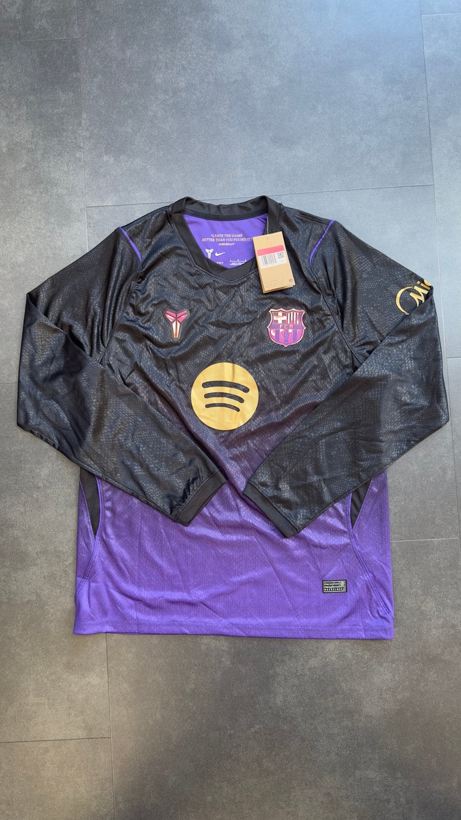 FC Barcelona x Kobe Bryant Nike Dri-FIT shirt - Maat L, Maat 52/54 (L), Zwart, Nieuw, Ophalen of Verzenden