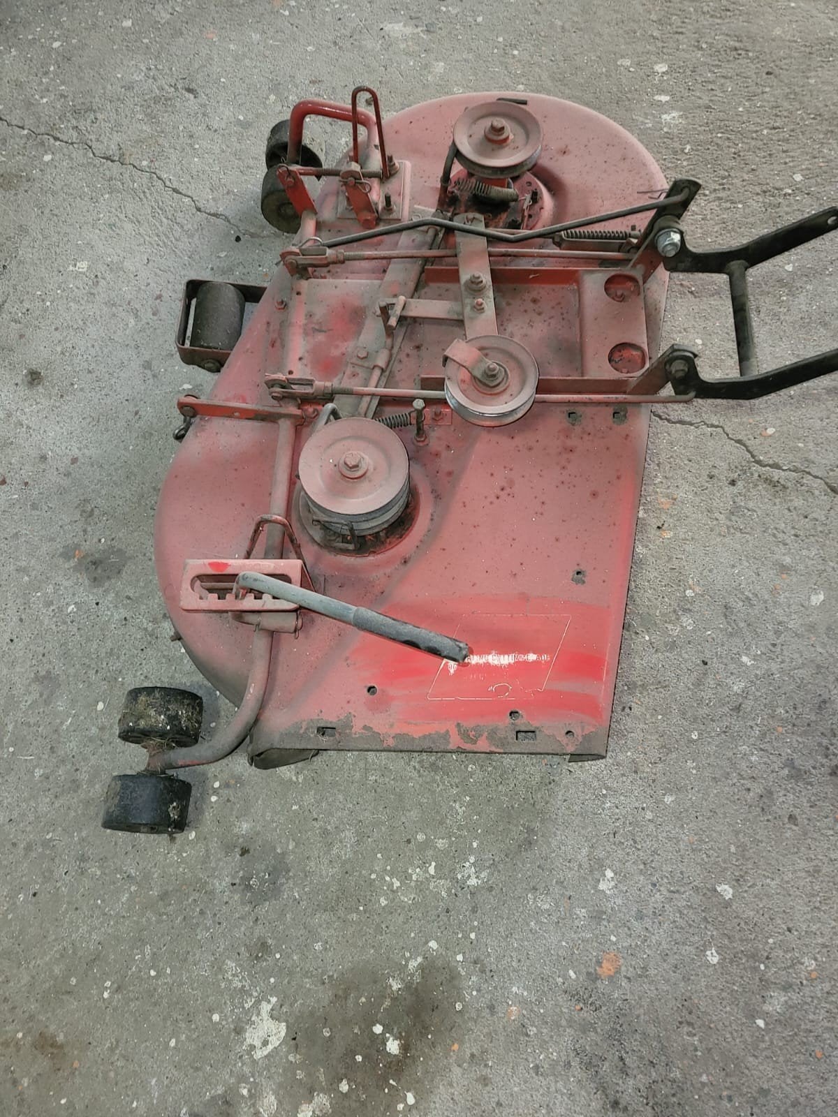 Grasmaaierdek met messen - Gebruikt, Ophalen, Gebruikt