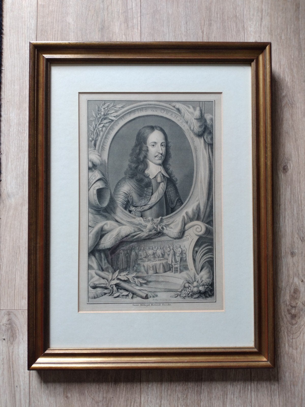 Willem 2 prins van Oranje, gravure, ets, 1749, Antiek en Kunst, Ophalen of Verzenden