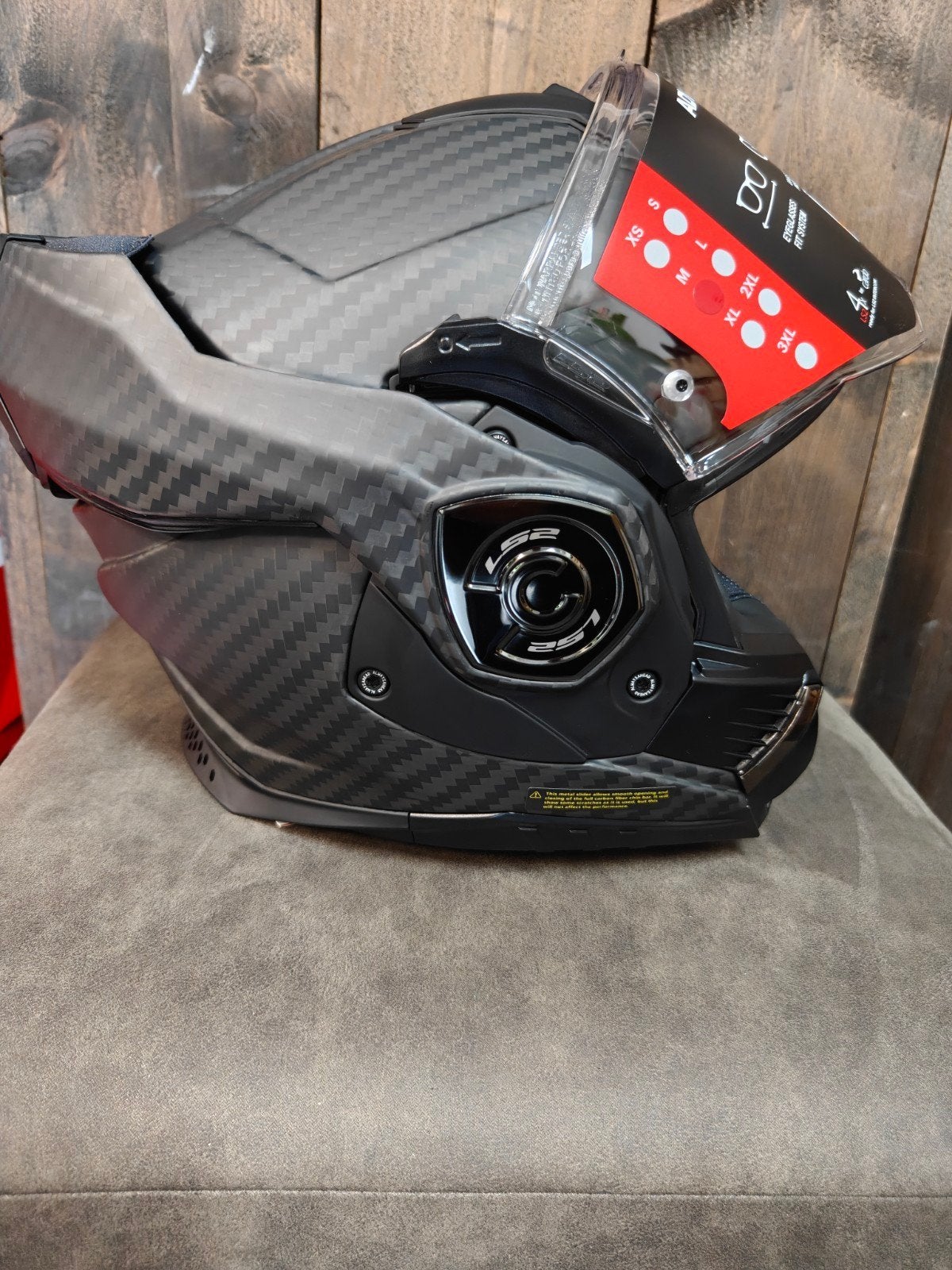 LS2 Flipover Helm XL motor, scooter, bromfiets, Systeemhelm, XL, Kinderen, Ophalen of Verzenden