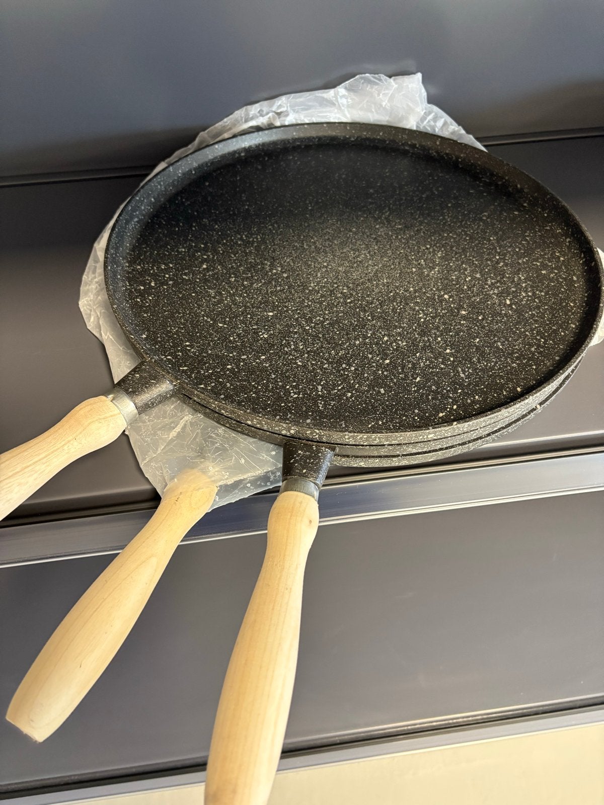 Koekenpan met houten handvat, Ophalen of Verzenden, Nieuw