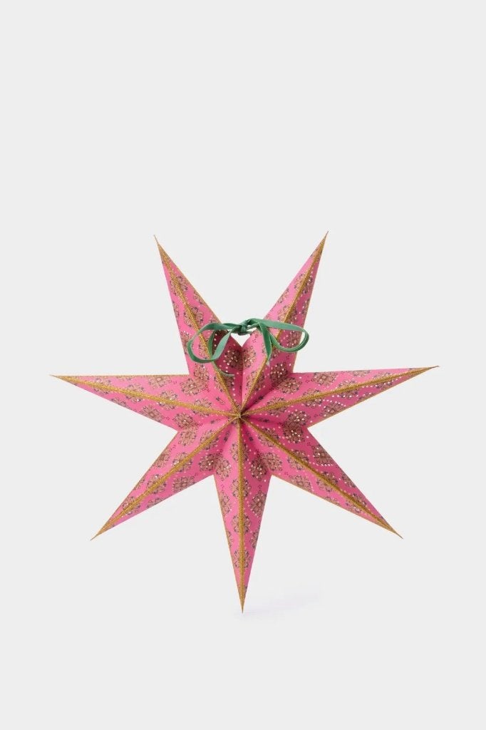 Sissy Boy kerst ster roze met LED-licht small, Ophalen of Verzenden, Nieuw