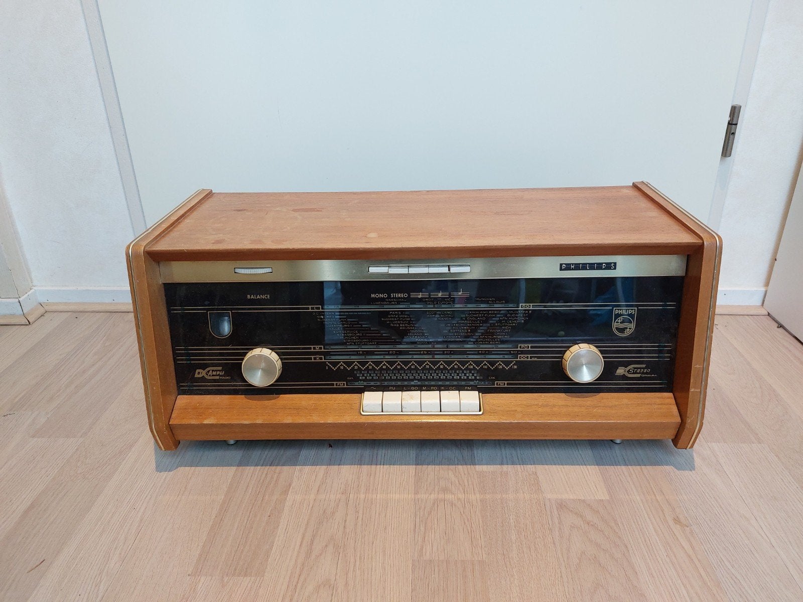 Philips buizenradio jaren 60  bi ampli, Ophalen, Gebruikt, Radio