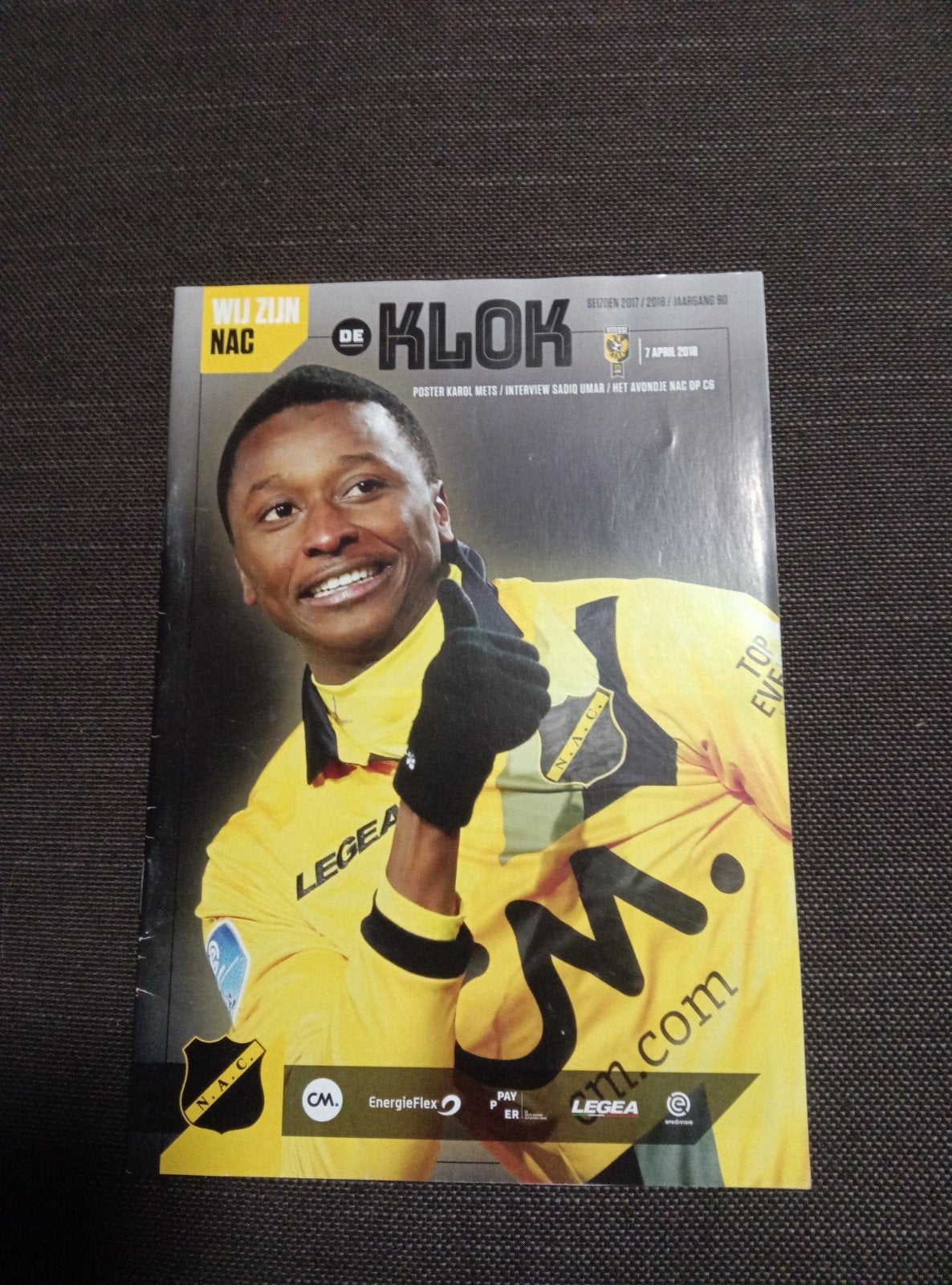 NAC De Klok Magazine - Seizoen 2017/2018, Ophalen of Verzenden