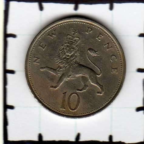 Munt Groot-Brittannië 10 new pence 1968., Verzenden, Overige landen, Losse munt