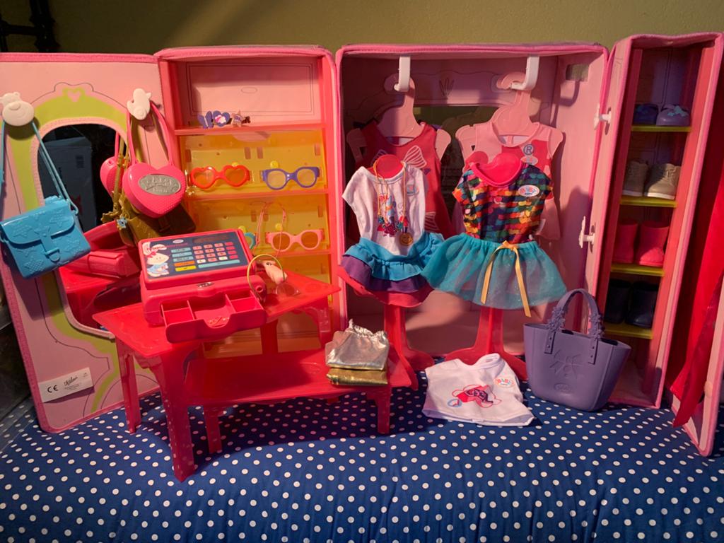 Baby born poppen boutique plus inhoud, Ophalen of Verzenden, Zo goed als nieuw, Babypop