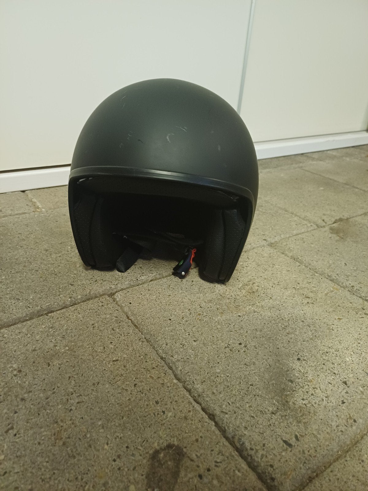 Matte Zwarte Bromfietshelm - Maat M (58), Ophalen, Gebruikt, Medium, SPEC-X