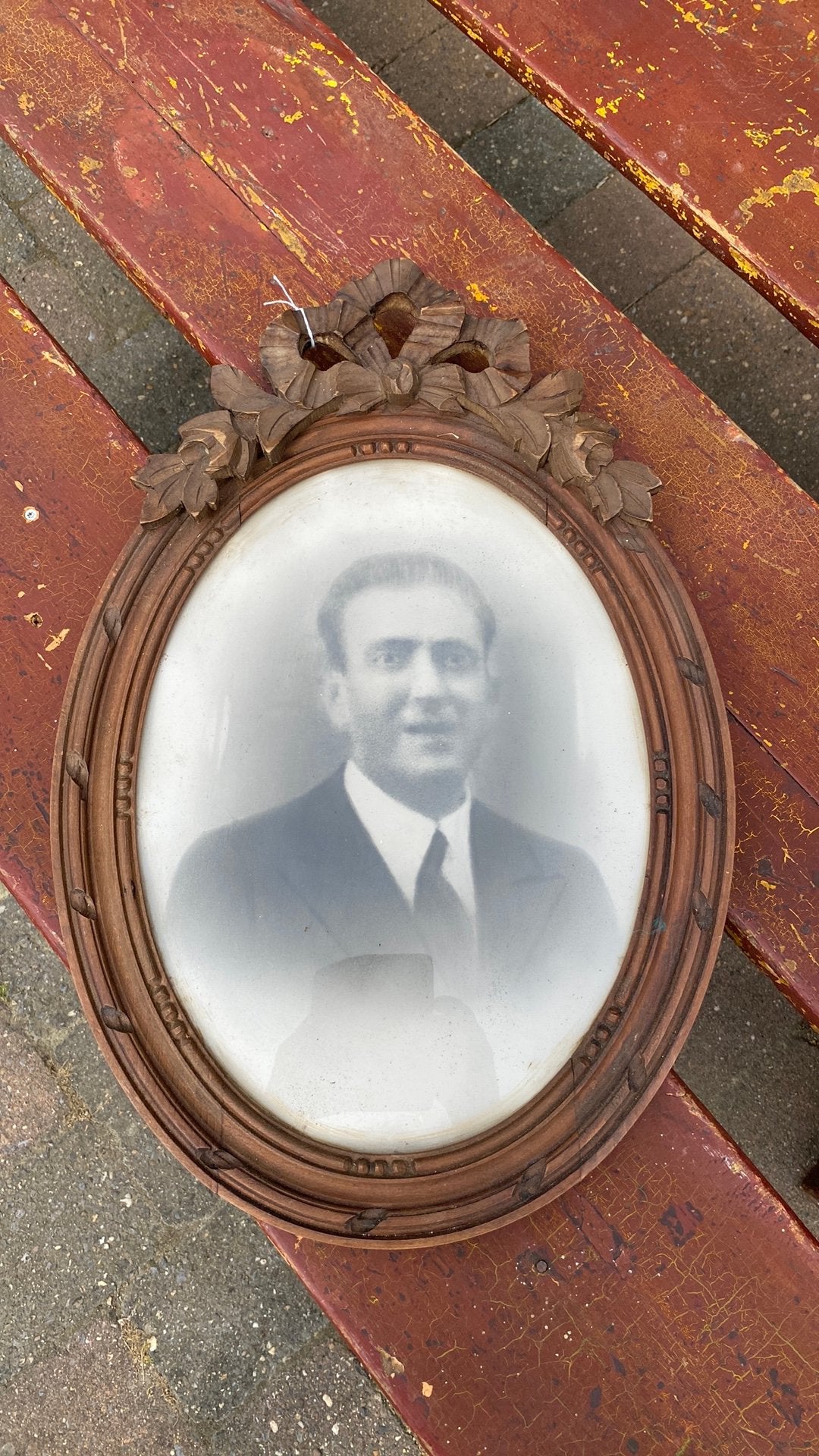 Brocante lijst met foto, Ophalen of Verzenden