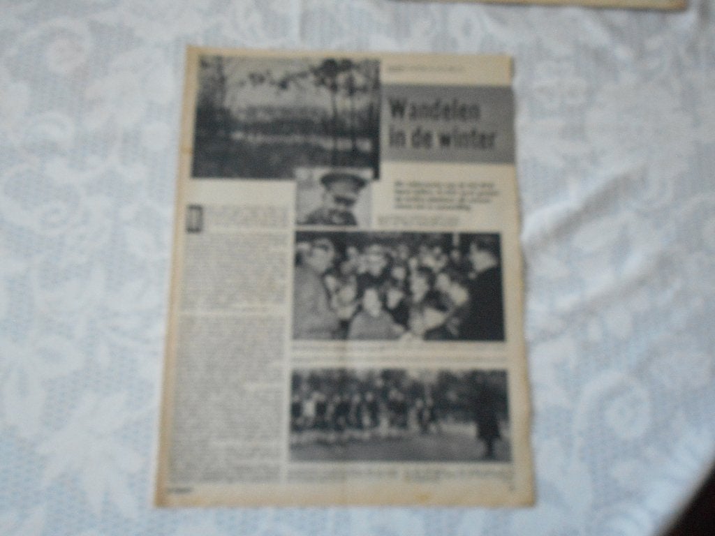 N.C.W.B. Wandelen in de winter. 1960., Ophalen of Verzenden, 1960 tot 1980, Nederland, Knipsel(s)