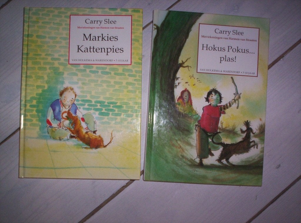 CARRY SLEE, 2x gebonden (harde kaft) zgan -, Ophalen of Verzenden, Zo goed als nieuw, Carry Slee, 3 tot 4 jaar