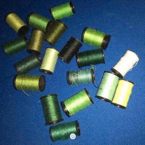 19 naaigaren - Diverse kleuren, gebruikt en ongebruikt, Ophalen, Gebruikt, Garen of Naald(en)