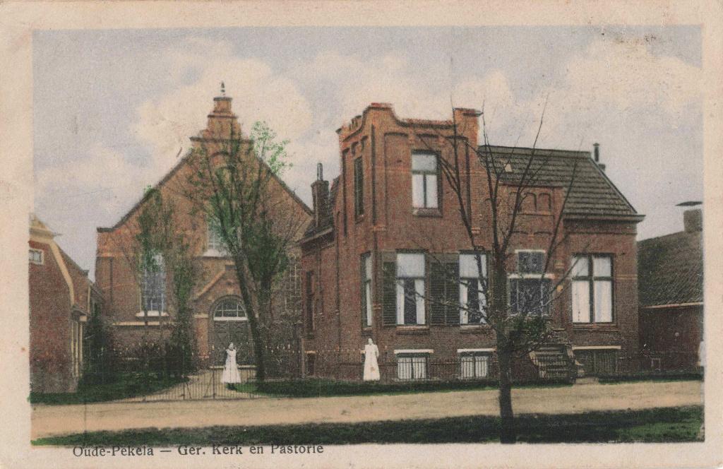 Oude Pekela Gereformeerde Kerk en Pastorie B3334, Ophalen, 1920 tot 1940, Gelopen, Groningen