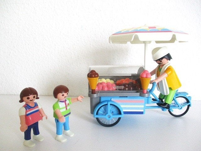 playmobil ijsco kar met kindjes 3244, Ophalen of Verzenden, Zo goed als nieuw, Complete set, Voertuig