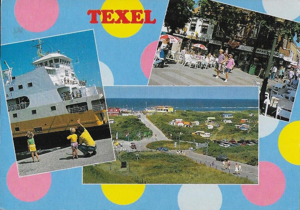 A28 Gelopen Ansichtkaart Texel, Ophalen of Verzenden, 1980 tot heden, Gelopen, Waddeneilanden