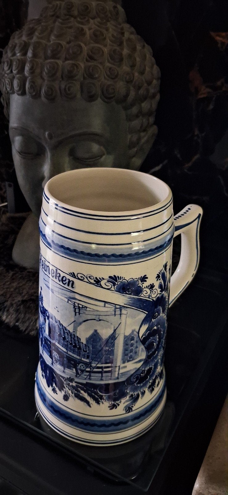 Delftsblauwe bierpul Heineken, Antiek en Kunst, Ophalen