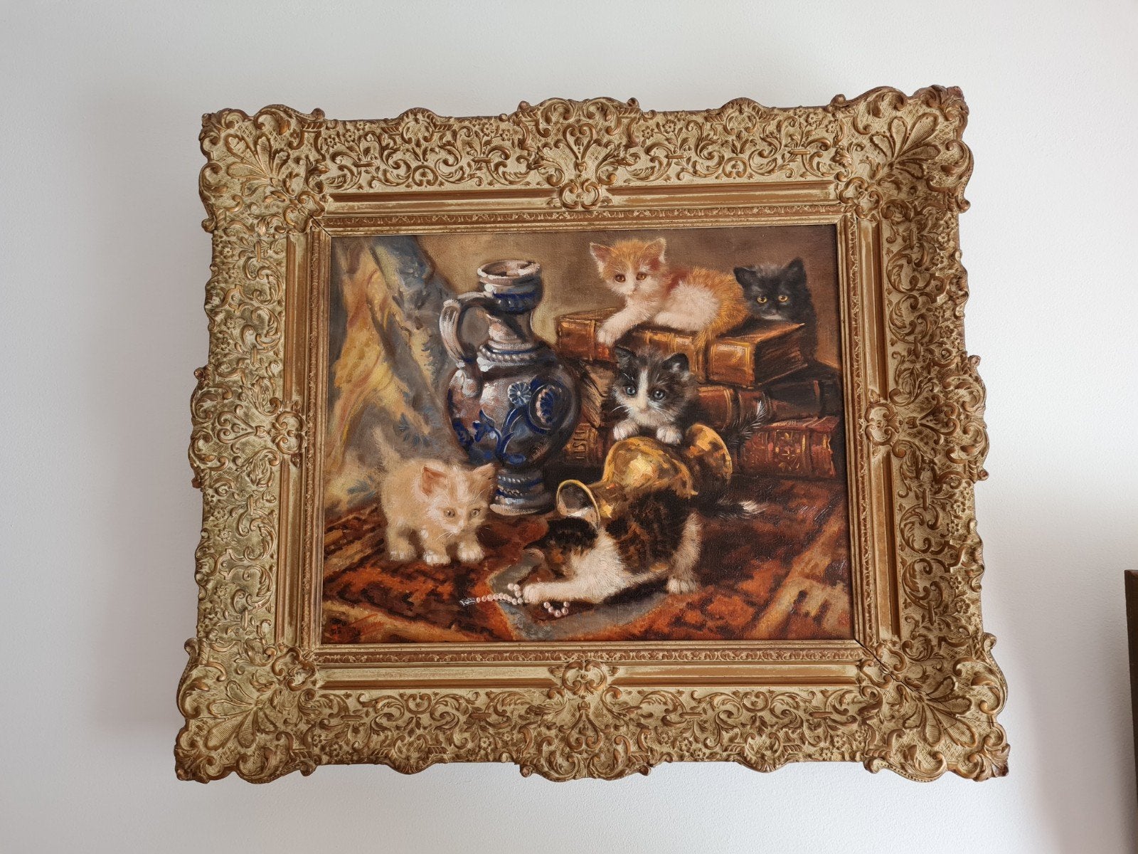 poezen schilderij 5x van trirum, Antiek en Kunst, Ophalen