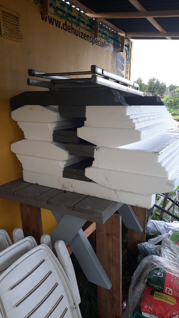 Broodjes Isolatieplaten piepschuim 40cm en 50cm 124cm lang, Ophalen, Gebruikt, Vloerisolatie, Minder dan 5 m²