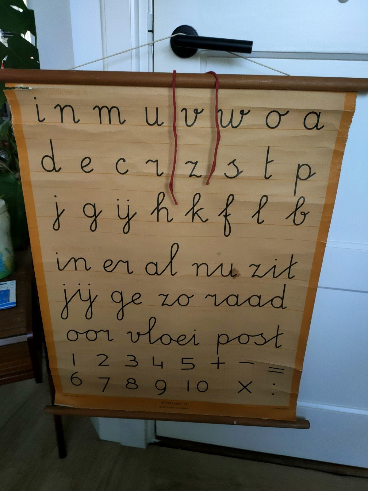 Letterkaart schoolplaat, Ophalen of Verzenden, Overige thema's