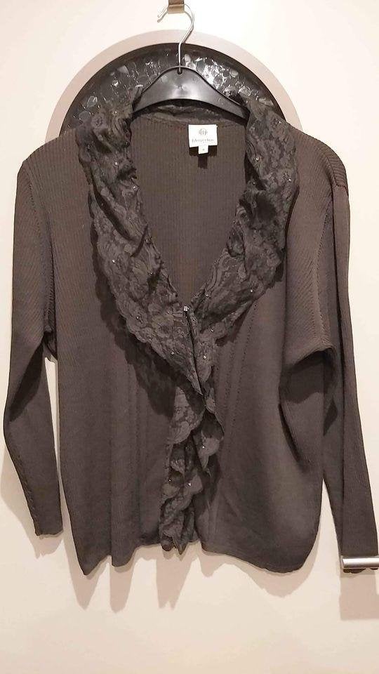 Mayerline Brussels vest met kanten details - Mt 48, zomer, Kleding | Dames, Bruin, Maat 46/48 (XL) of groter, Nieuw, Ophalen of Verzenden