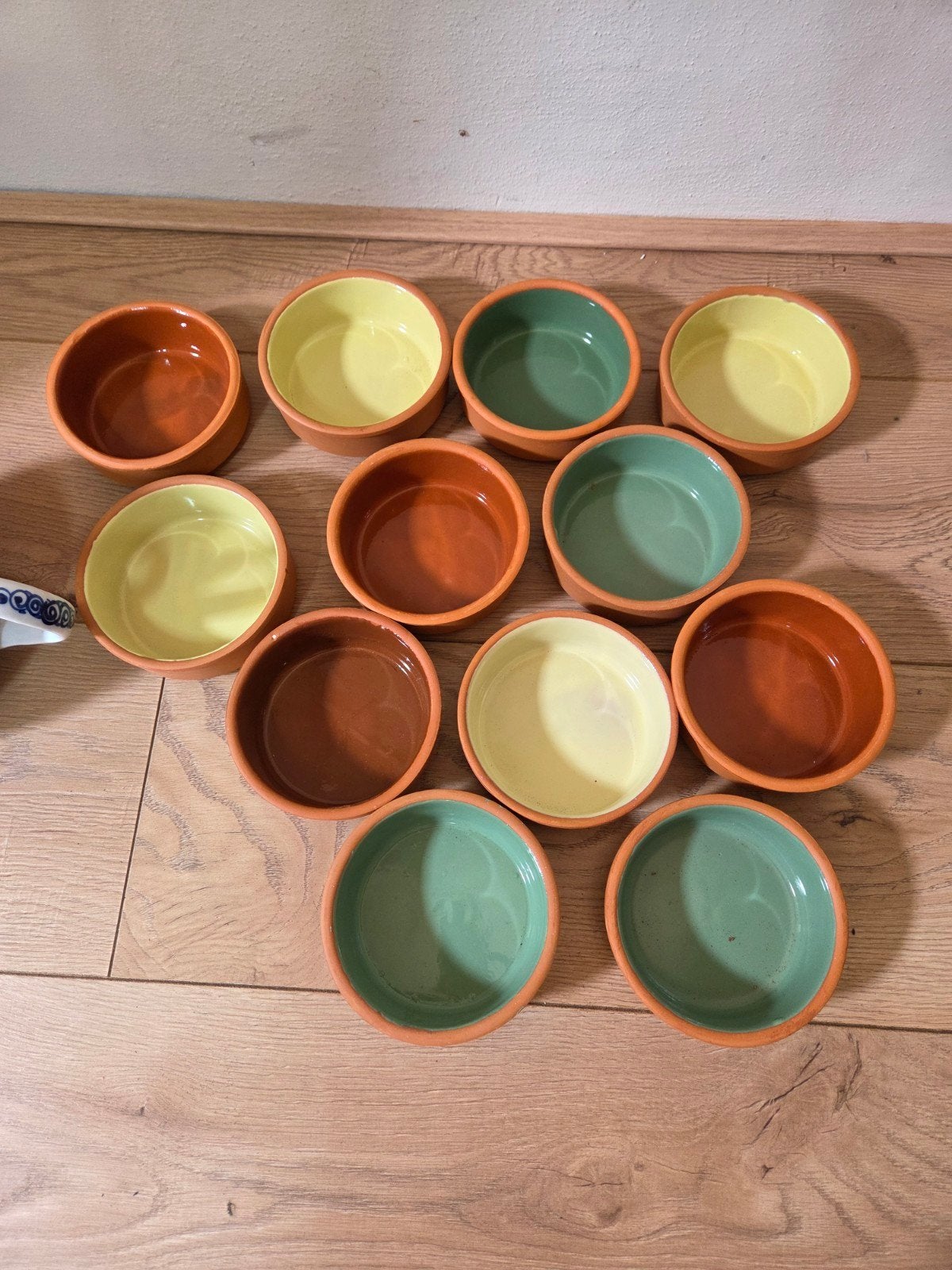 Terracotta schaaltjes en theepot, Ophalen of Verzenden