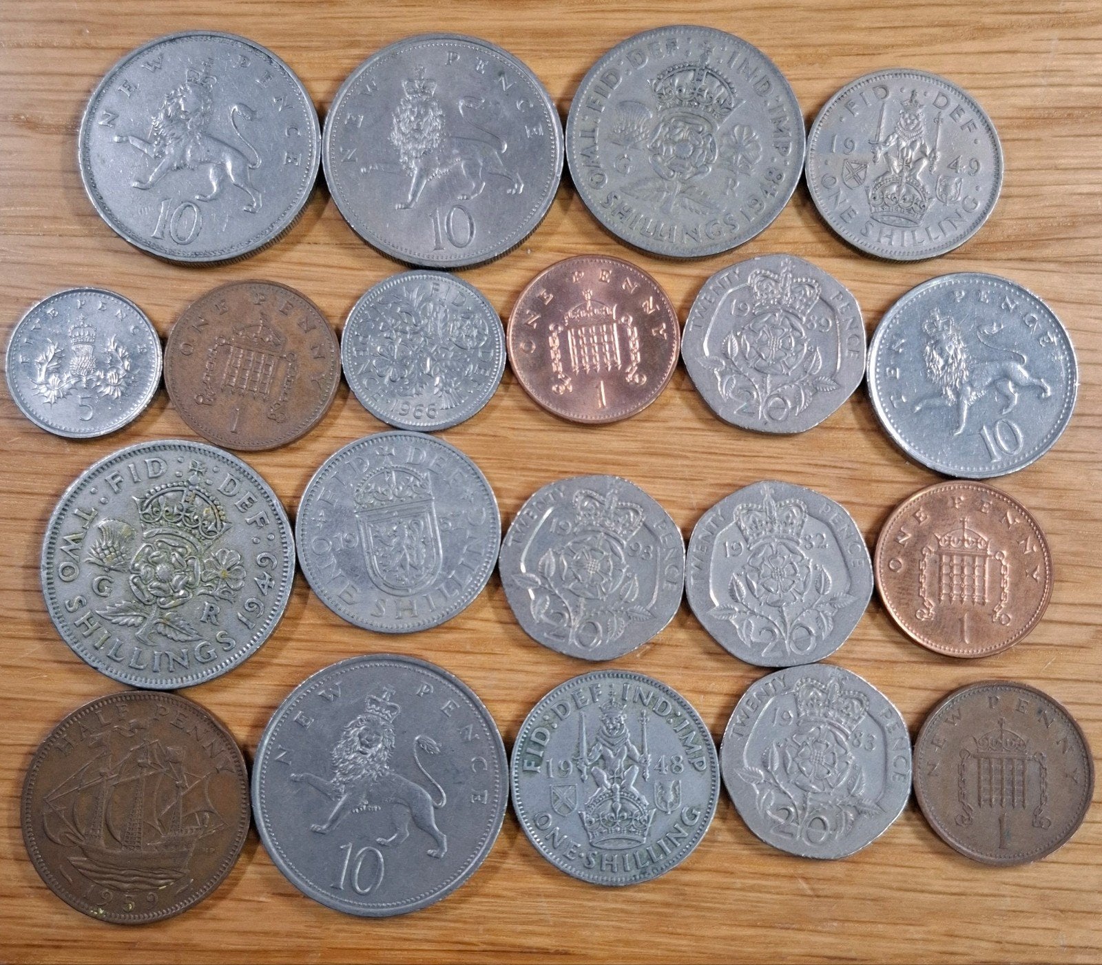 Opruiming Engeland 20 Verschillende munten, Ophalen of Verzenden, Overige landen