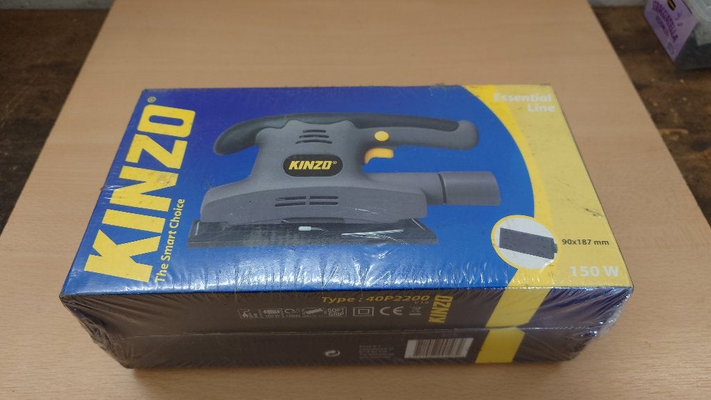 Kinzo schuurmachine, Ophalen of Verzenden, Nieuw, Minder dan 600 watt, Vlakschuurmachine