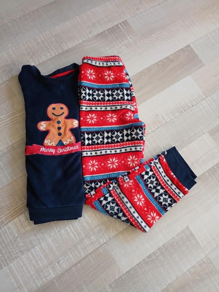 Mini Me Huispak Kerst Gingerbread Man Maat 122/128 S/M, Ophalen of Verzenden, Gebruikt, Jongen of Meisje, Nacht- of Onderkleding