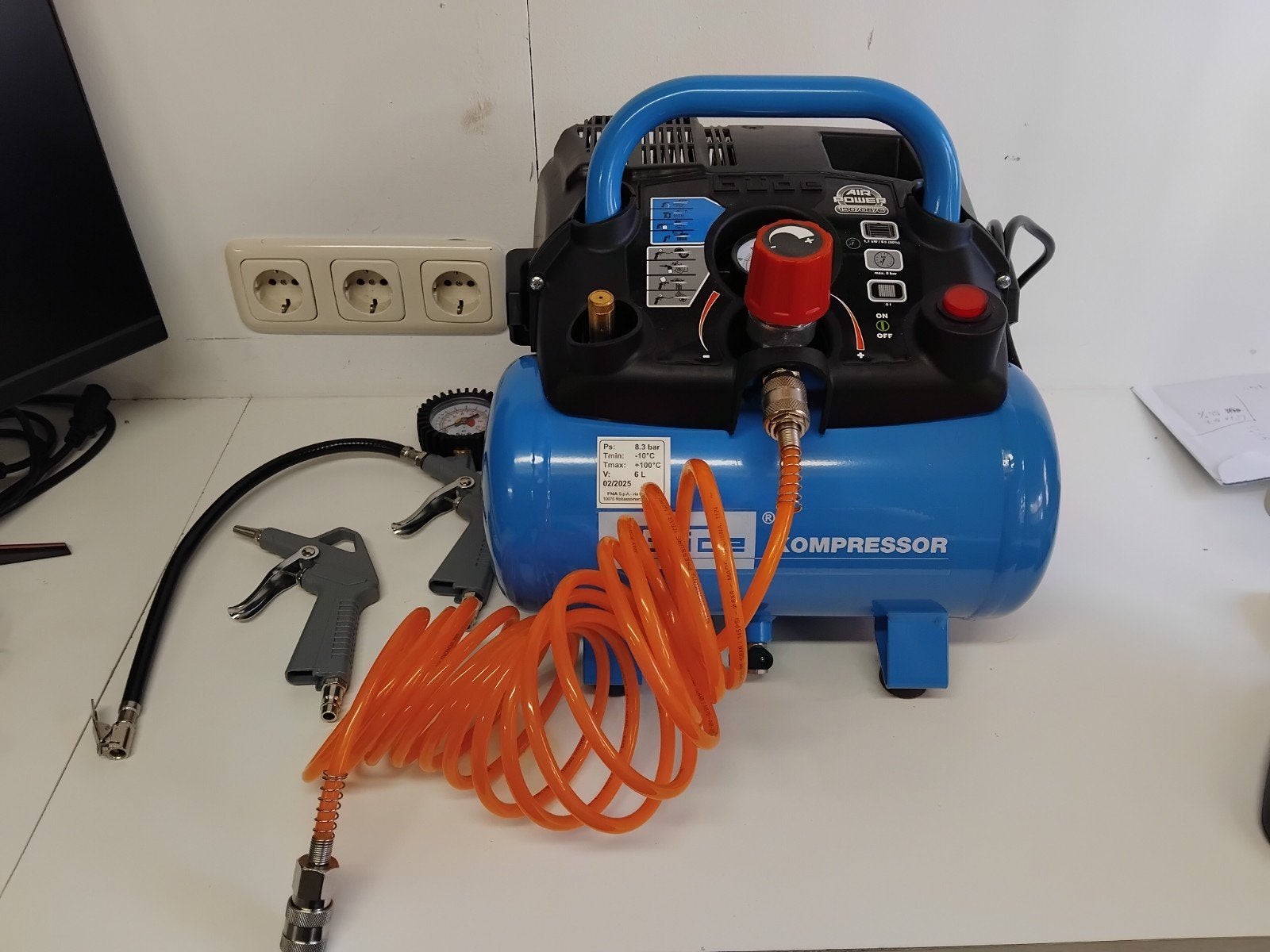 Güde Compressor Airpower 190/08/6 in Nieuwstaat, Ophalen, 6 tot 10 bar, Zo goed als nieuw, Minder dan 200 liter/min