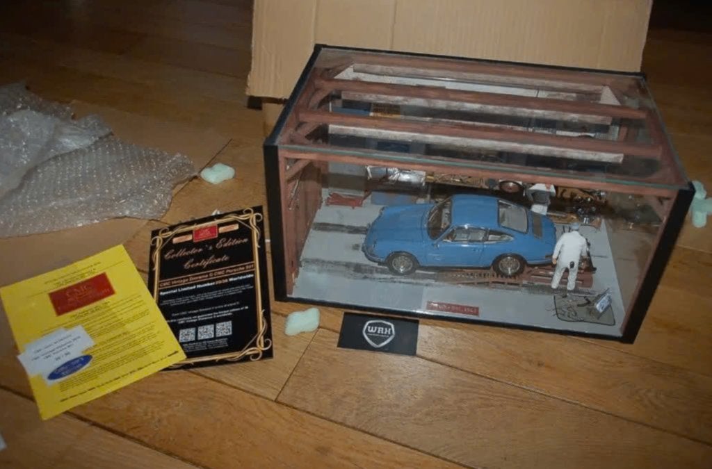 PORSCHE 901 DIORAMA LTD 36 Techno Classica CMC M-067DTC WRH, Verzenden, Zo goed als nieuw, Auto, Overige merken