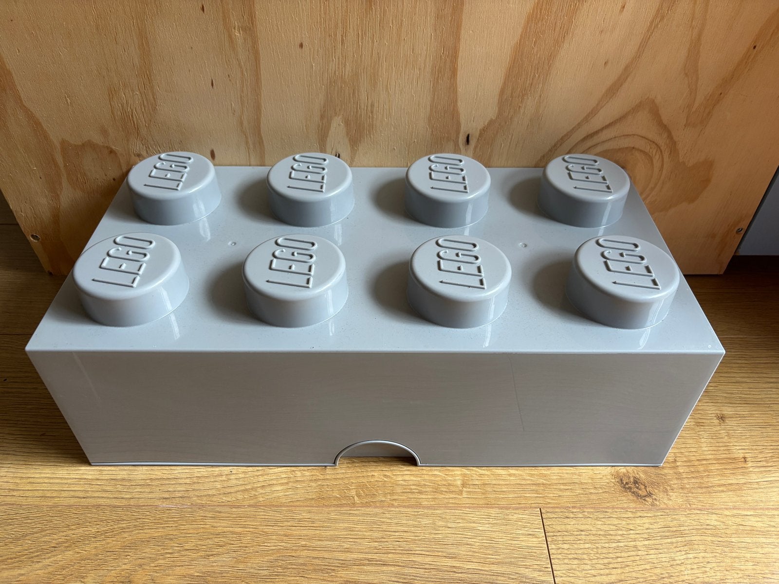Lego grijze opbergdoos opbergbrick, Ophalen of Verzenden, Gebruikt, Overige typen, Lego