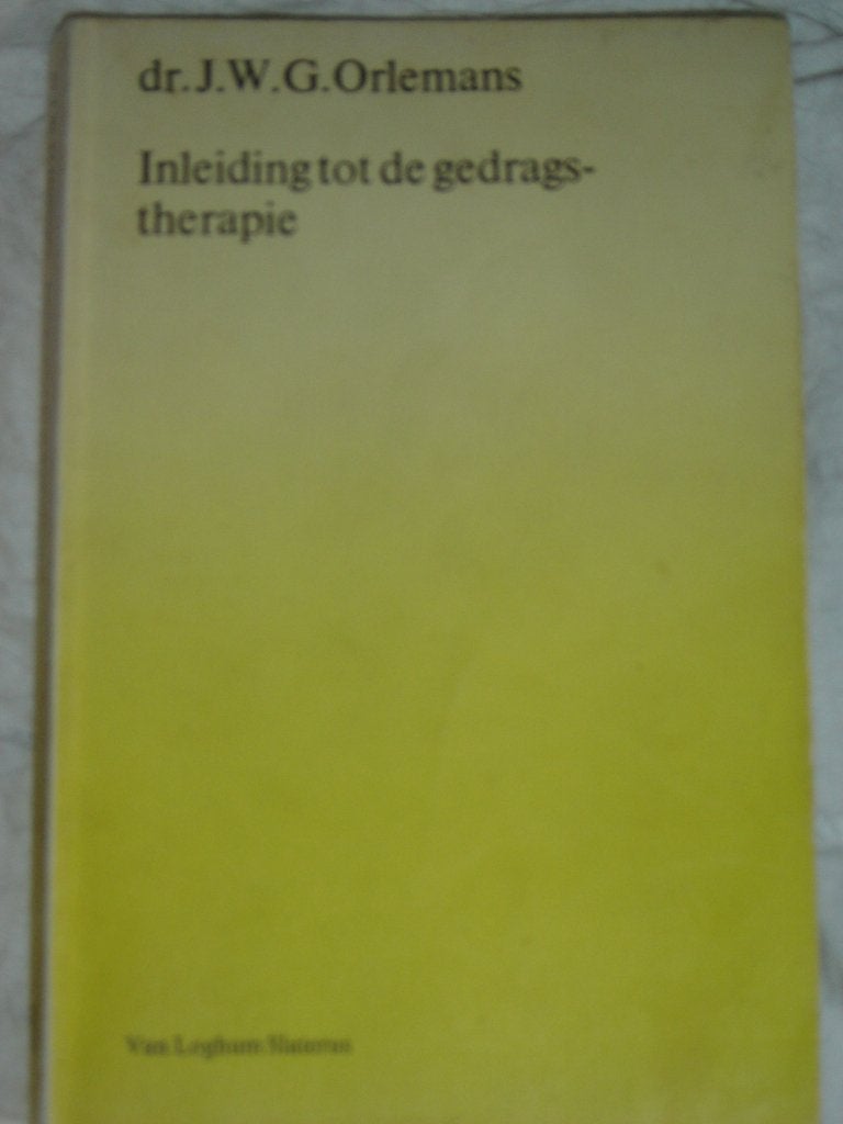Inleiding tot de gedragstherapie, Boeken, Ophalen of Verzenden, Beta, Gelezen, HBO