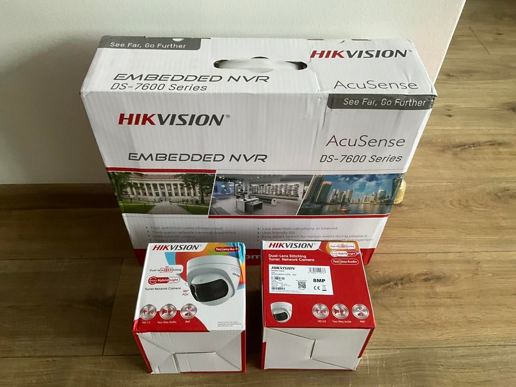 Hikvision cameraset, Ophalen of Verzenden, Zo goed als nieuw