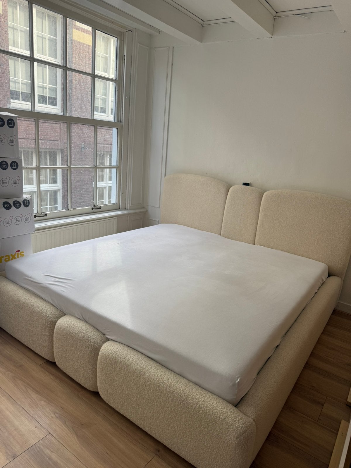 Northwell Bed Teddystof - GLOEDNIEUW 180x200, Huis en Inrichting, Ophalen, Zo goed als nieuw, Eenpersoons, 180 cm