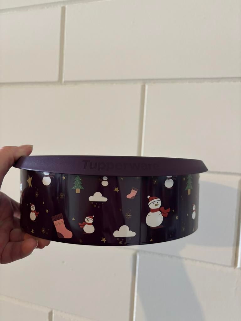 Nieuwe tupperware koek trommel, Ophalen of Verzenden, Nieuw, Paars, Bus of Trommel