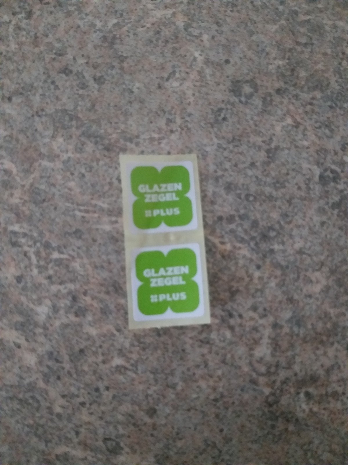 Plus glazen zegel, Plus, Ophalen of Verzenden