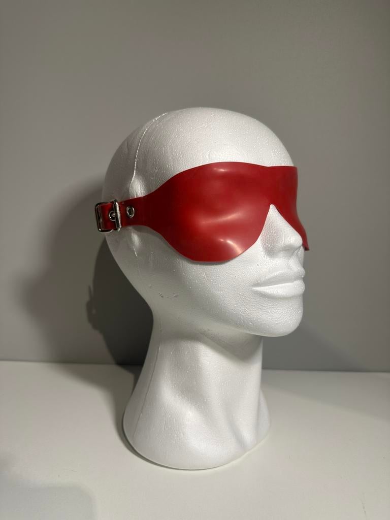 Latex blinddoek rood, Verzenden, Nieuw
