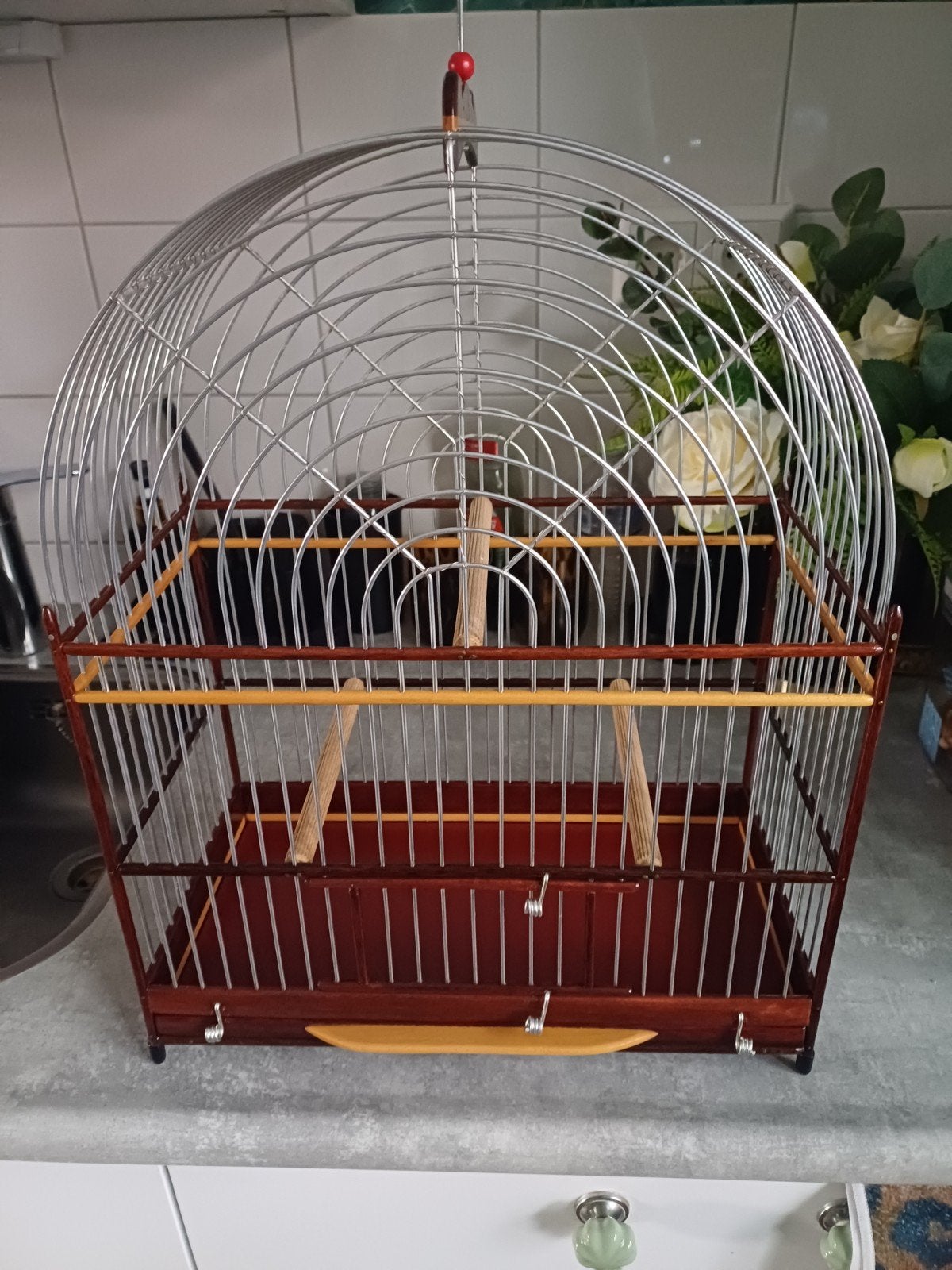 Zeer Mooie Surinaamse TwaTwa Kooi 23 Draads Met Nieuwe Knoei, Dieren en Toebehoren, Vogels | Hokken en Kooien, Ophalen, Zo goed als nieuw