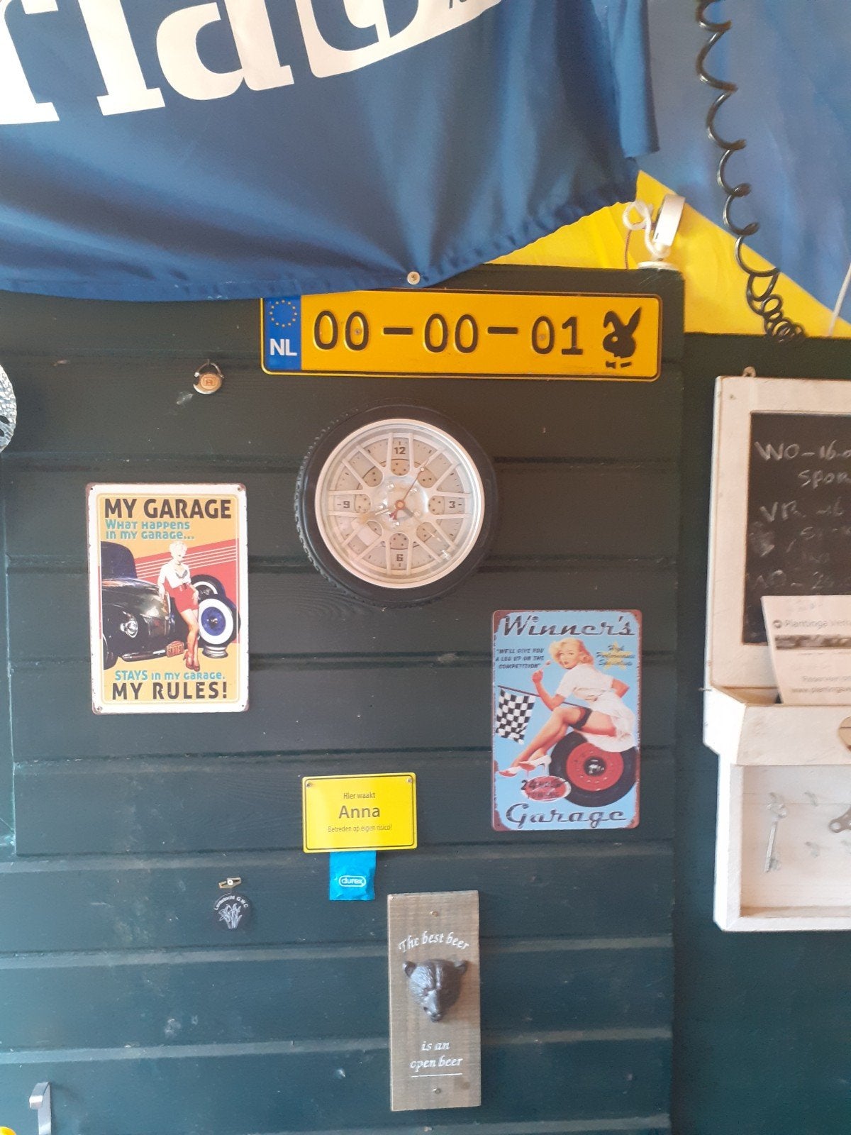 Mancave Reclameborden en Decoratie, Verzamelen, Ophalen, Reclamebord