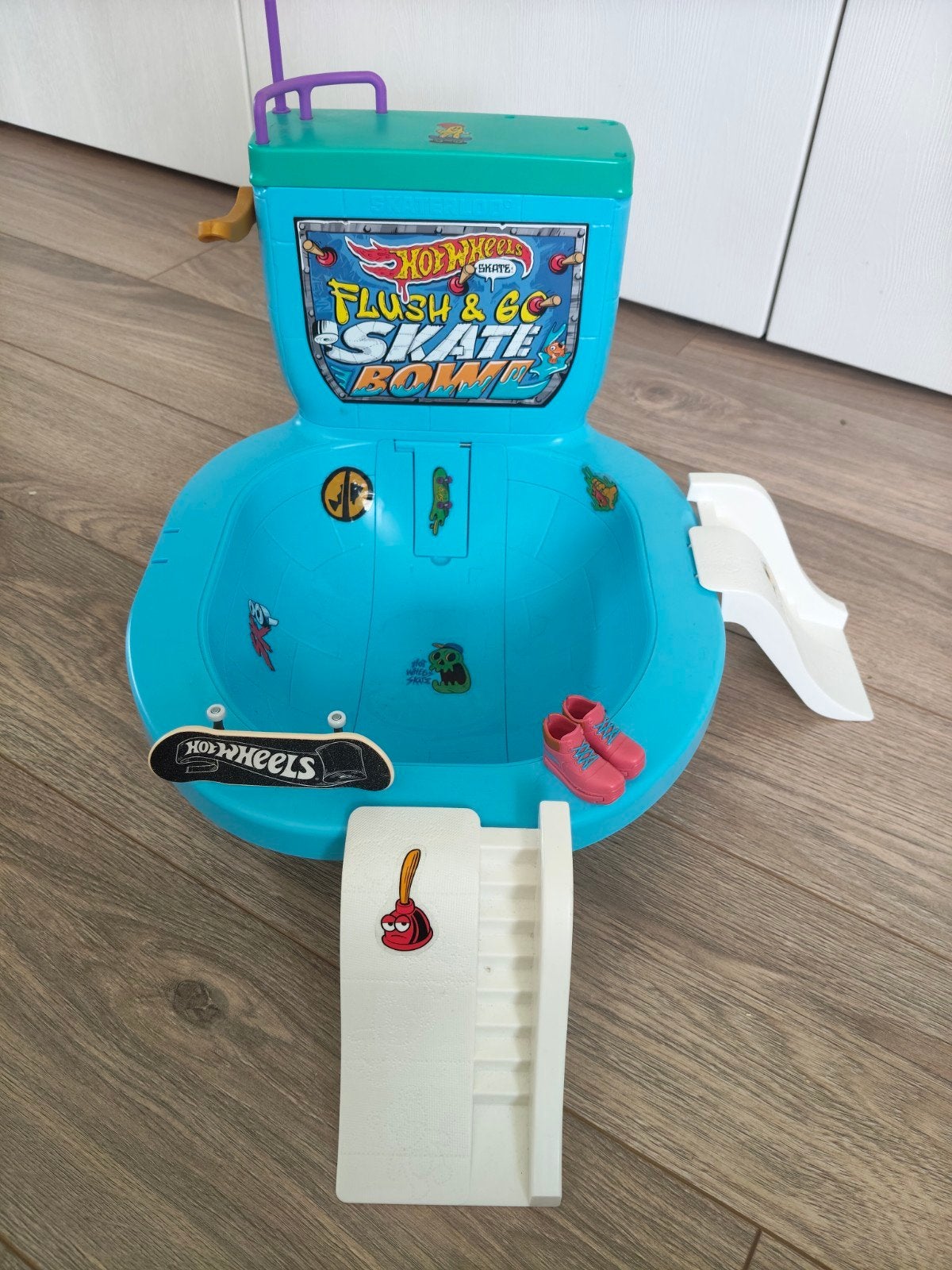 HOT WEELS skete flushing skate bowl, Ophalen, Zo goed als nieuw, Jongen