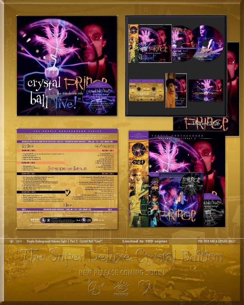 PRINCE Crystal Ball Live... Super Deluxe Box Edition, Verzenden, Nieuw in verpakking, 12 inch