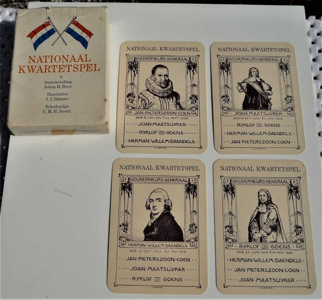 NATIONAAL KWARTETSPEL HERUITG. 1980 VAN 1913, Verzamelen, Verzenden, Zo goed als nieuw, Kwartet(ten)