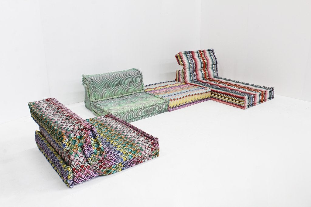 Roche Bobois Mah Jong modulaire sofa Hans Hopfer, Gebruikt, Design, Hoekbank, 300 cm of meer