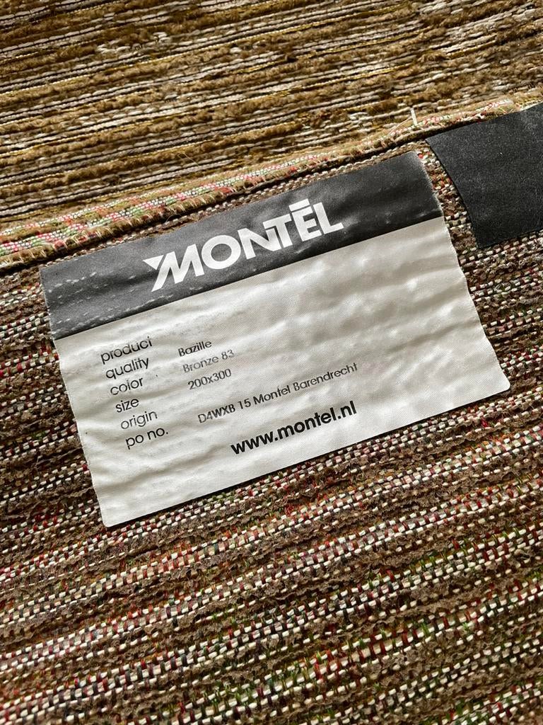 Warm vloerkleed brons-bruin 3x2 mtr van Montel, Ophalen, 150 tot 200 cm, Modern, scandinavisch, Bruin