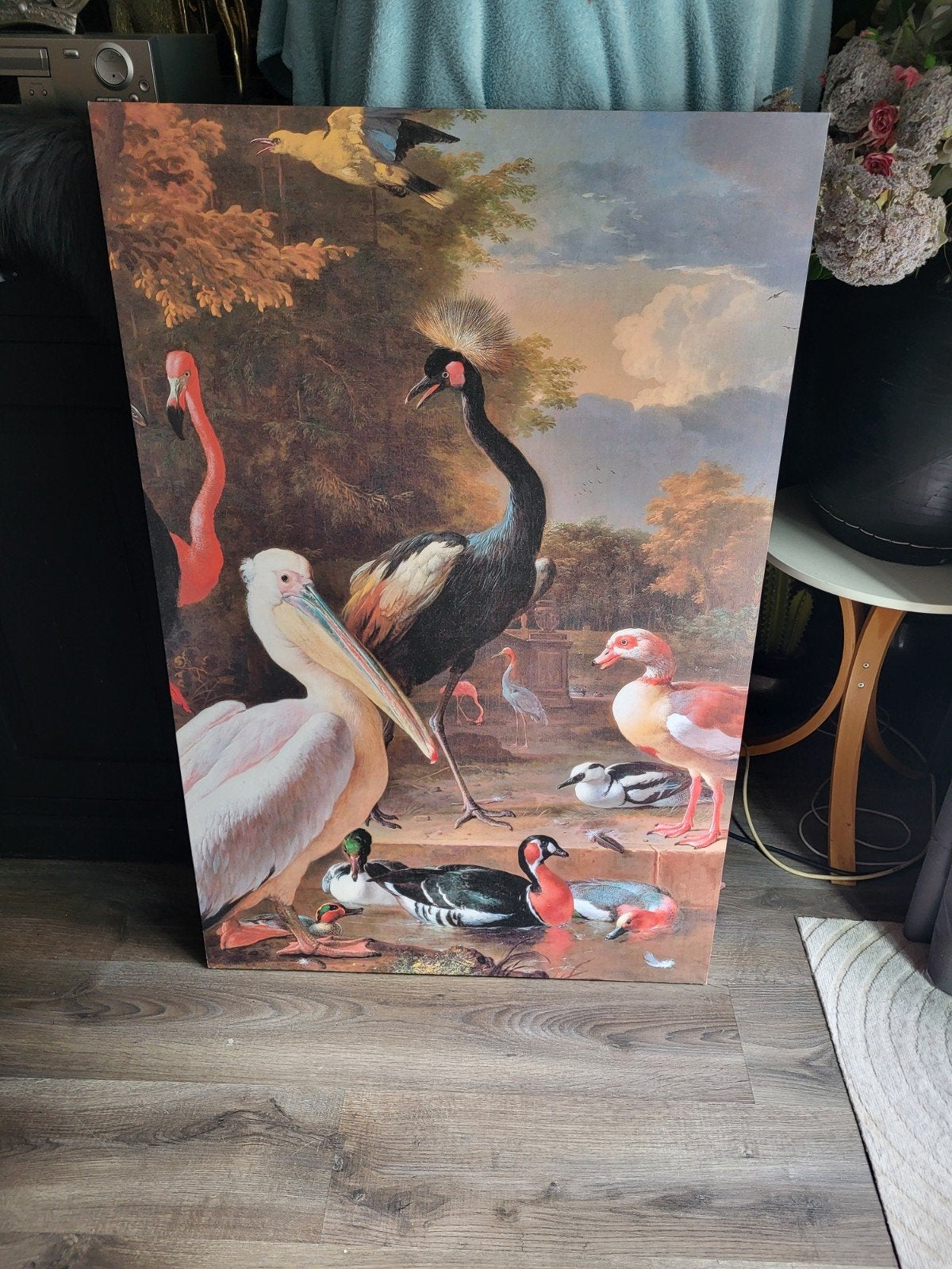 Groot canvas schilderij Melchior, Ophalen