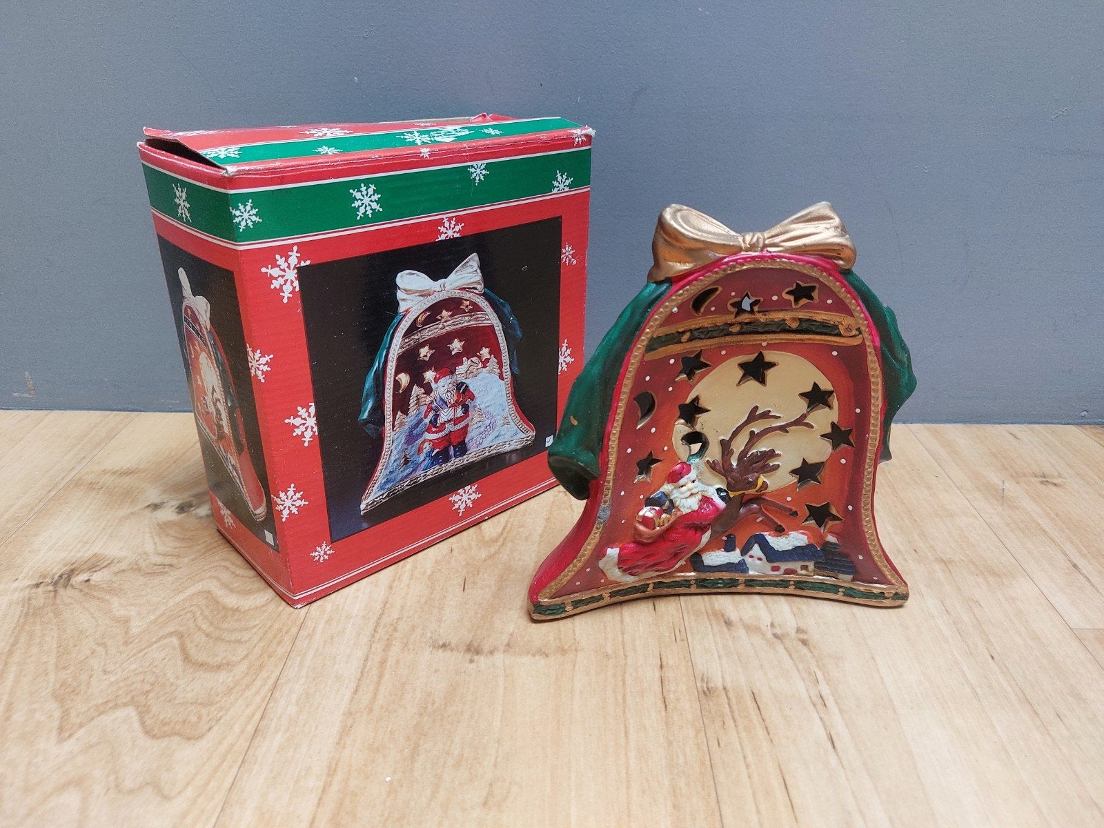 Kerstbel Lichthouder, Ophalen of Verzenden, Zo goed als nieuw