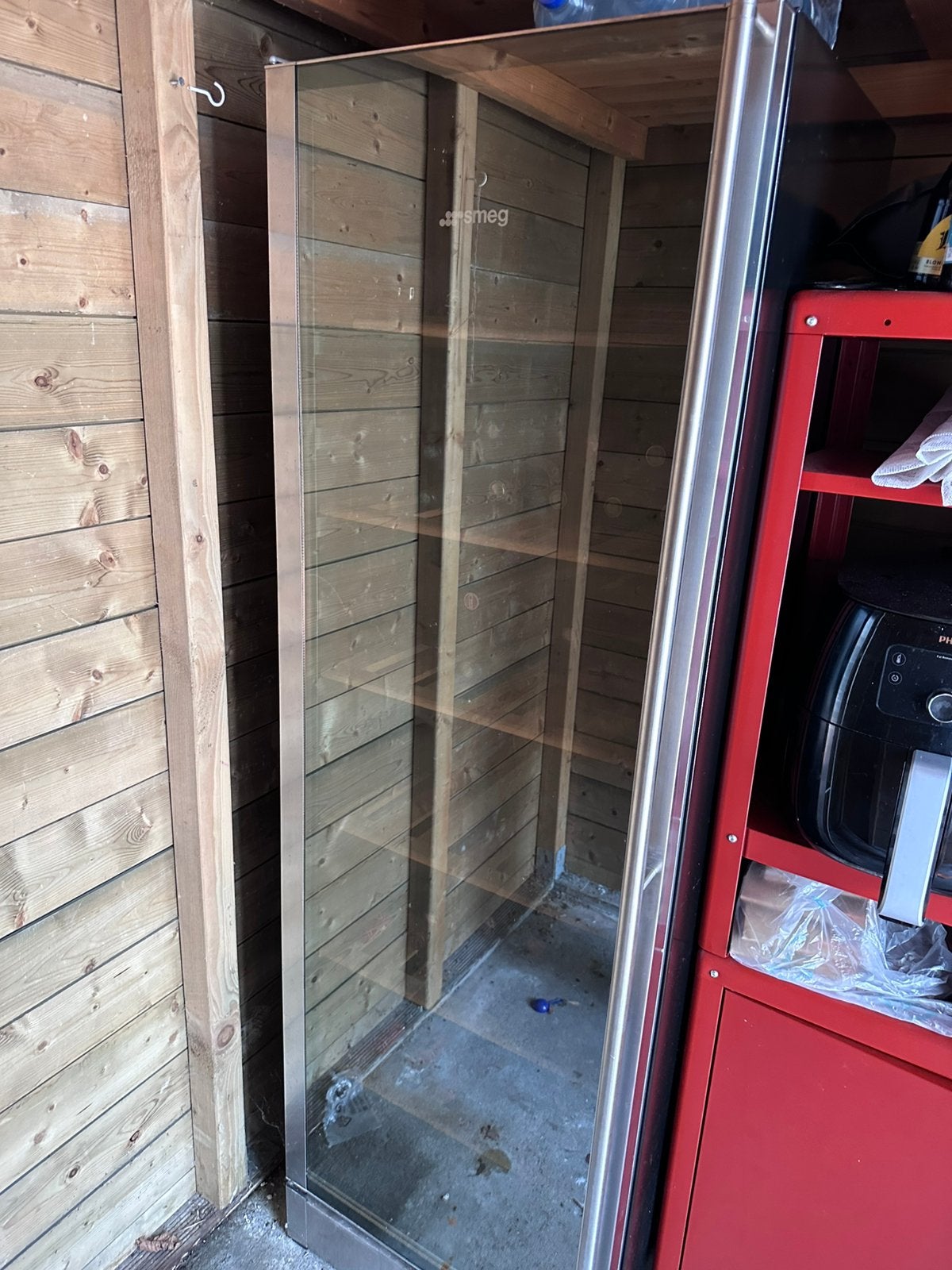 Klimaatkast SMEG + lot bijzondere wijnen, Witgoed en Apparatuur, Koelkasten en IJskasten, 200 liter of meer, 60 cm of meer, Zonder vriesvak