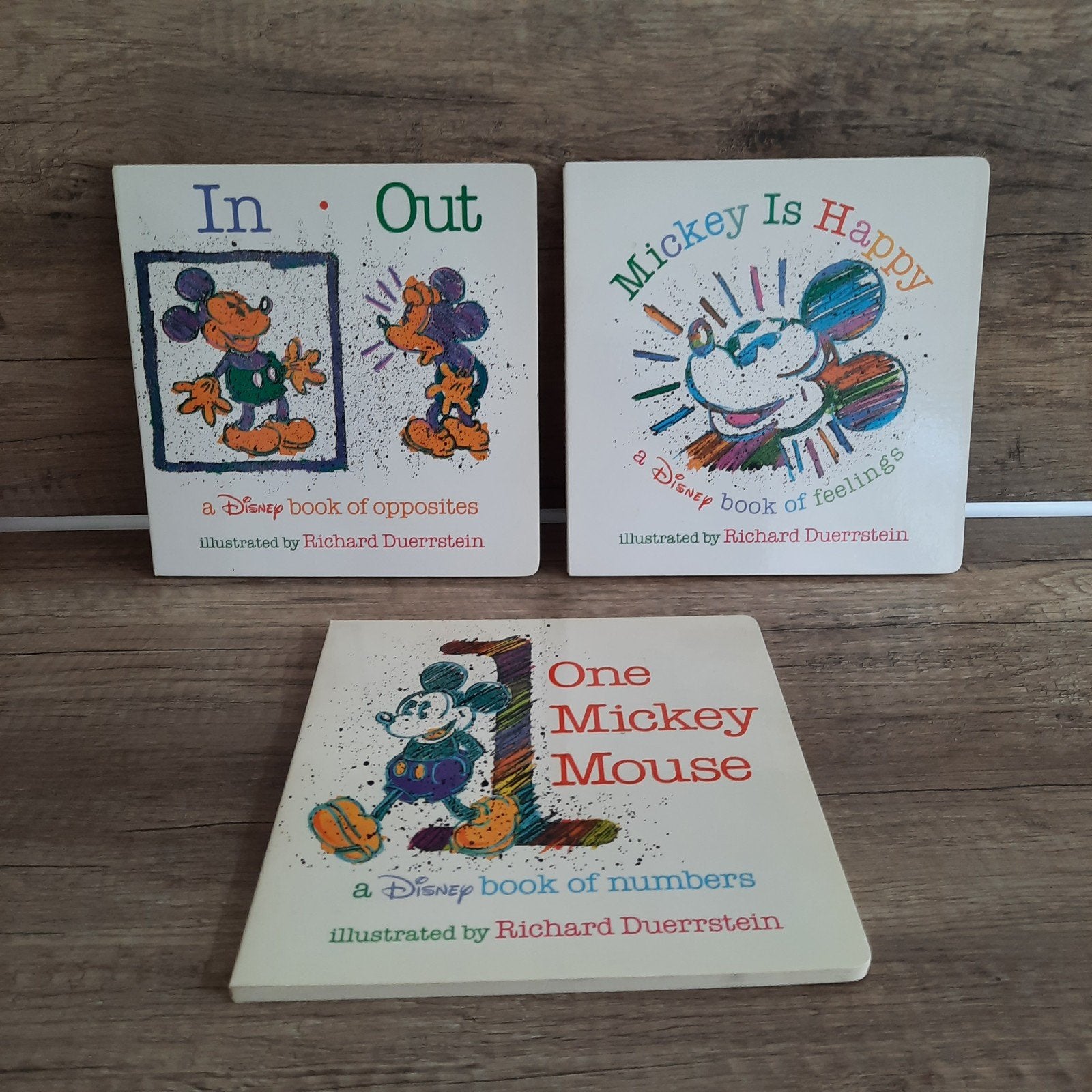 3x Engels boek Walt Disney Donald Duck Mickey Mouse 1992, Ophalen of Verzenden, Mickey Mouse, Zo goed als nieuw